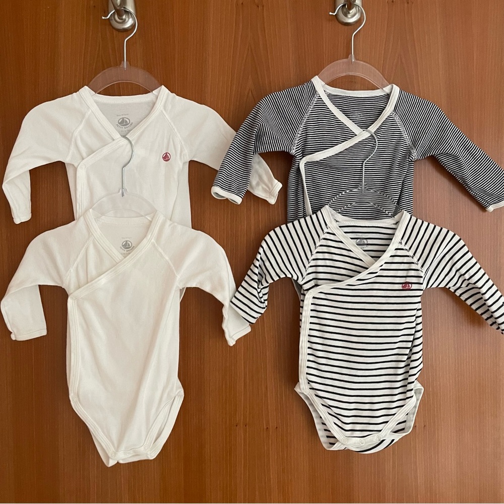 Petit Bateau 6m Kimono Onesies